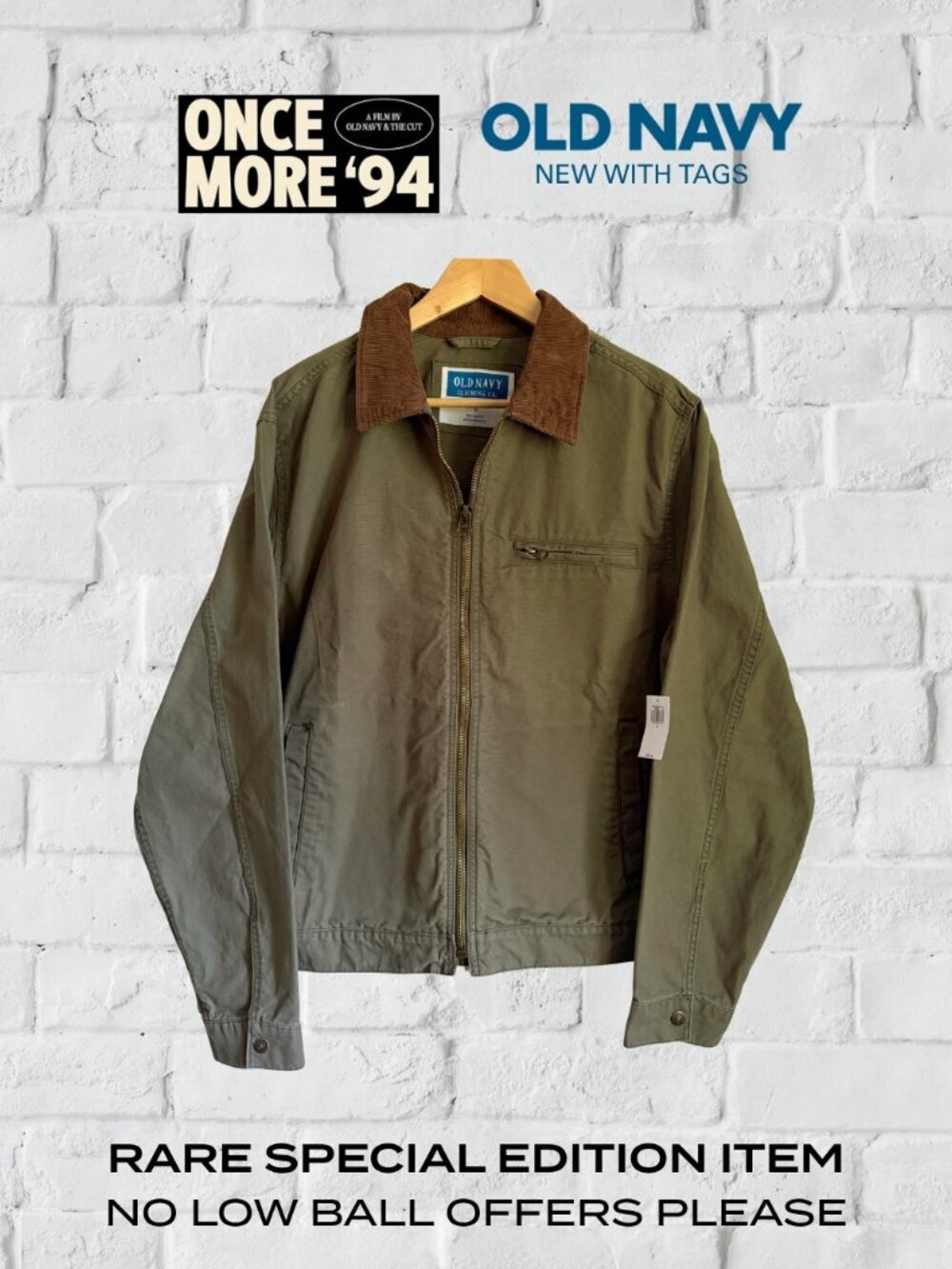 NWT Old Navy *Limited-Edition* 90s Reissue '94 Canvas Barn Jacket | - Medium